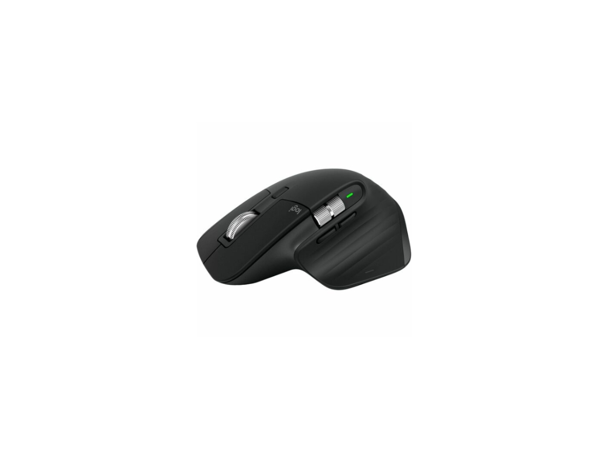 Logitech 910-007500 MX Master 3S Wireless Mouse 7 Buttons Dual Wheel Bluetooth Darkfield Sensor, Black