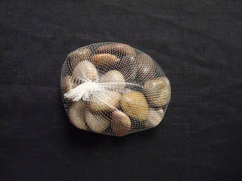 Pr-lg-m 0.8-1.2 In. Large Polished Stone Bag, 2 Lbs - Natural Mixed Colors