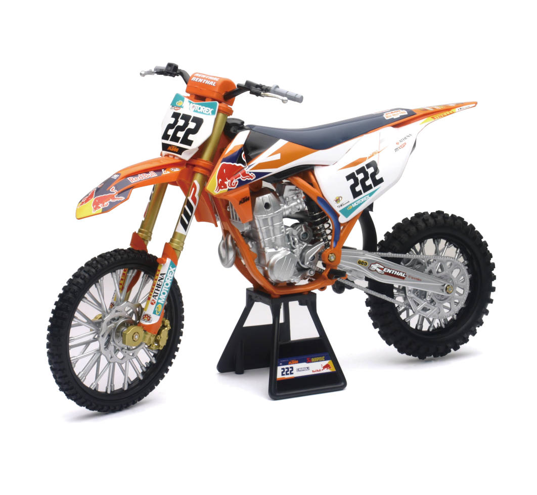 49673 1-6 Scale Red Bull Ktm 450 Sx-f Antonio Cairoli Motorcycle Pack Of 4