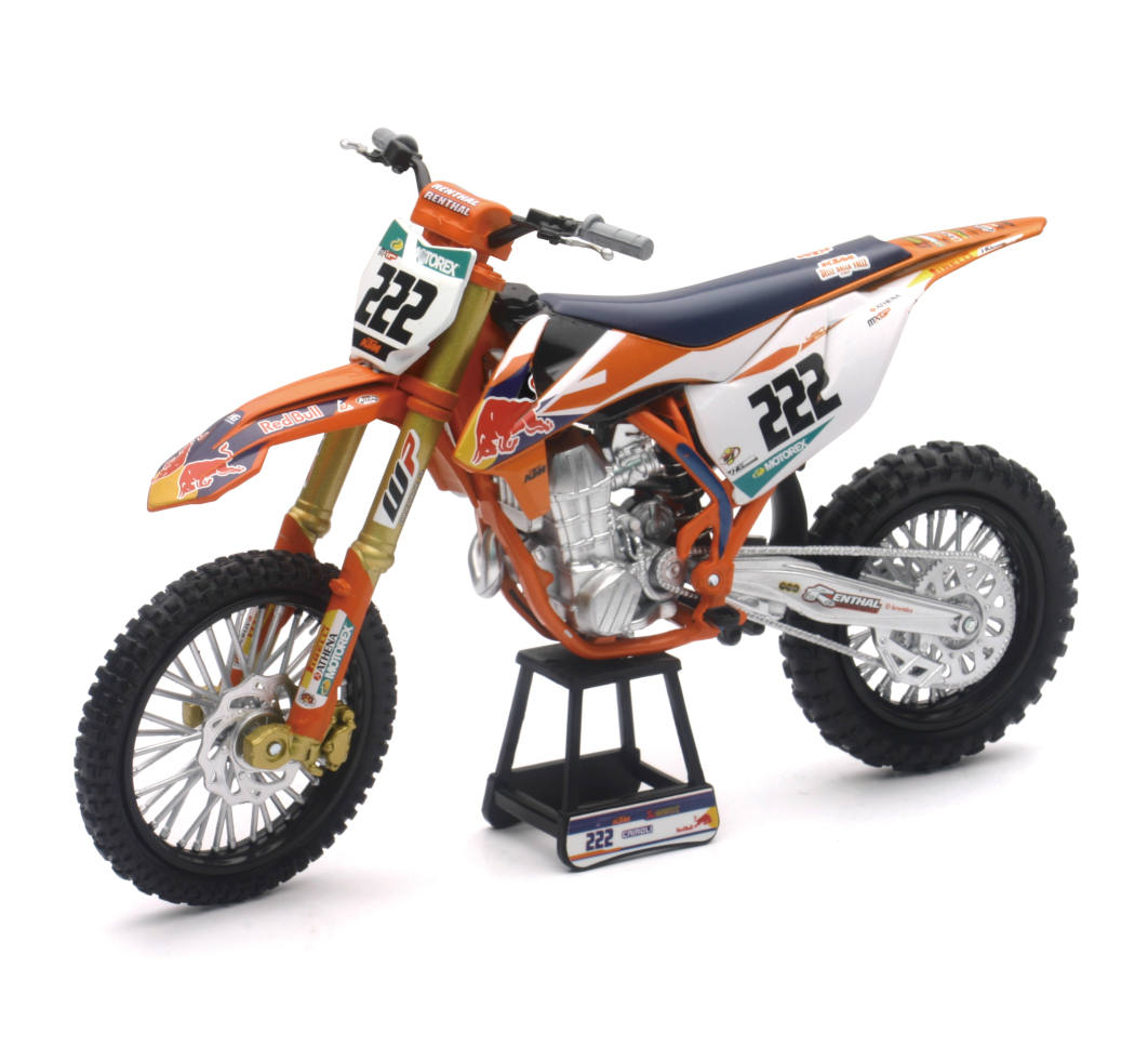 58123 1-10 Scale Red Bull Ktm 450 Sx-f Antonio Cairoli Motorcycle Pack Of 12