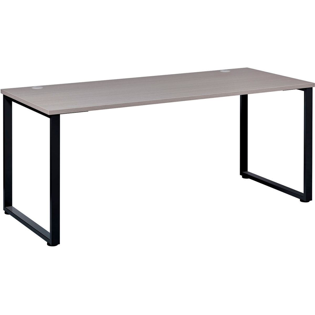 695598 Interion Open Plan Office Desk - Gray Top with Black Legs - 60 x 30 x 29 in.