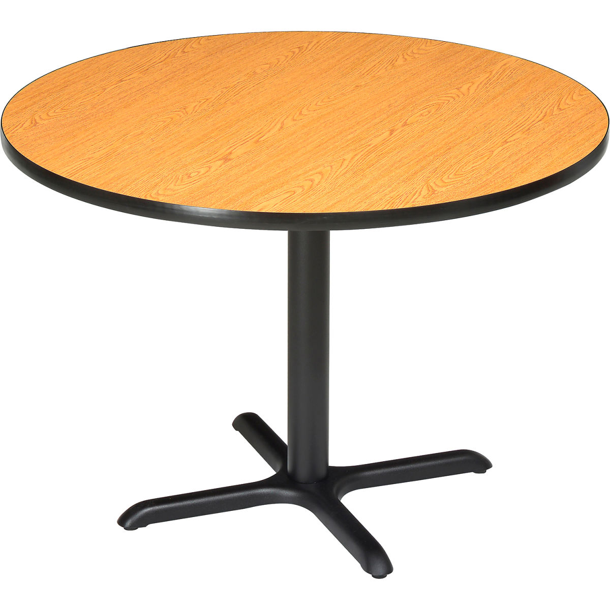 695673OK 42 in. Interion Round Restaurant Table, Oak