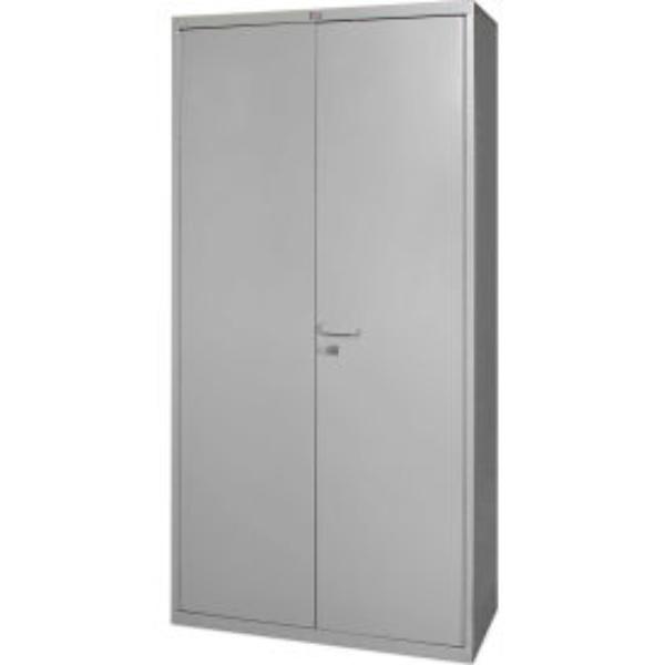 Global Industrial 316053 Heavy Duty Storage Cabinet 16 Gauge 36 x 18 x 72 in., Gray