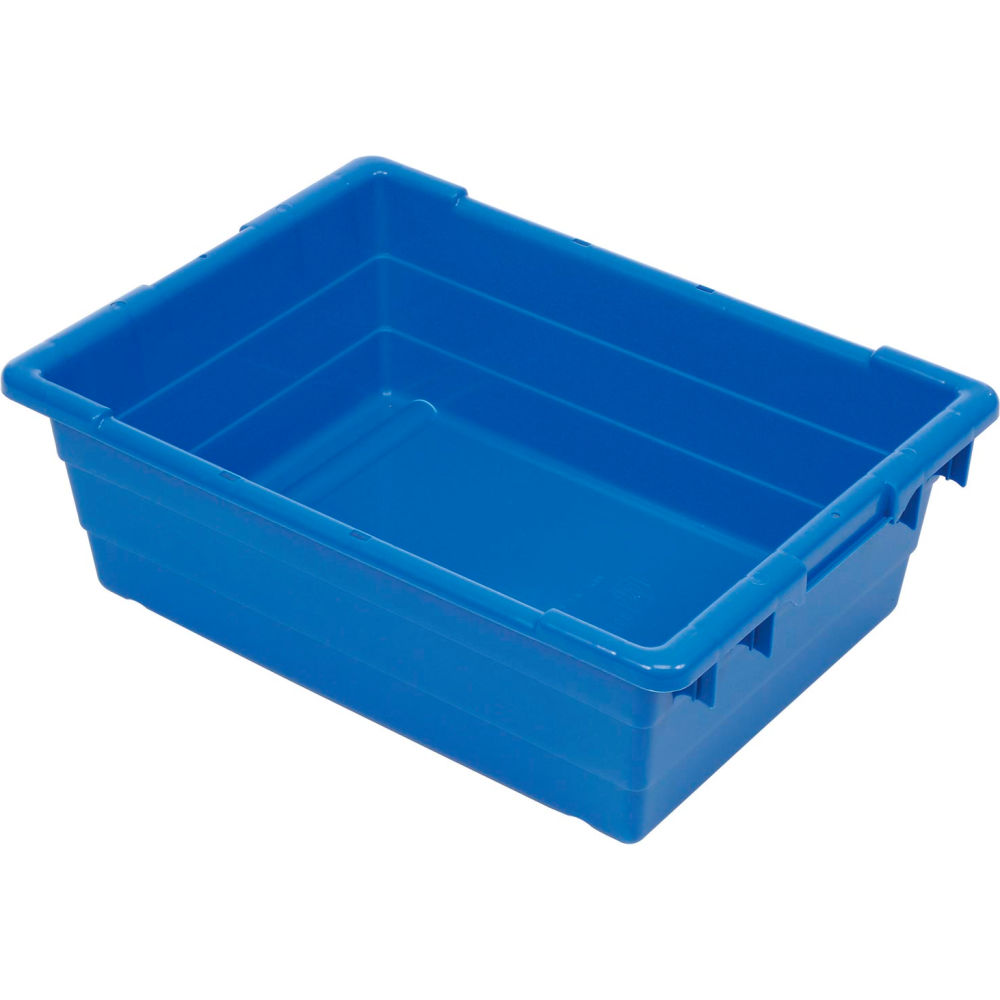603120BL TUB2417 Cross Stack Nest Tub - 8 - 23.75 x 17.25 x 8 Blue - Pack of 6