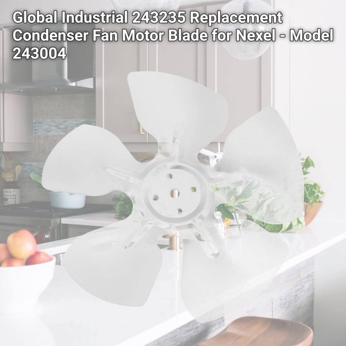 Picture of Global Industrial 243235 Replacement Condenser Fan Motor Blade for Nexel - Model 243004
