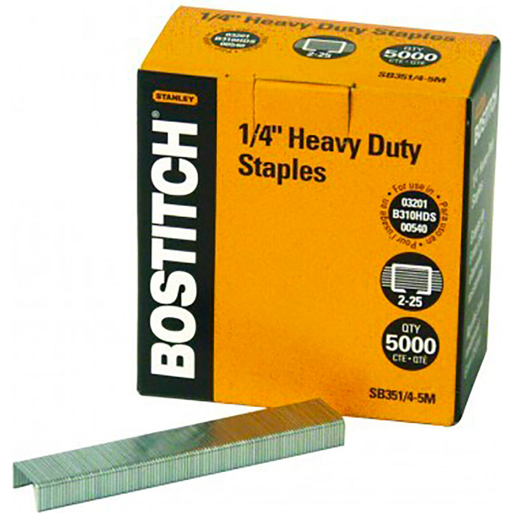 B3085494 Bostitch Heavy Duty Staples 0.25 in. - 5000 per Pack