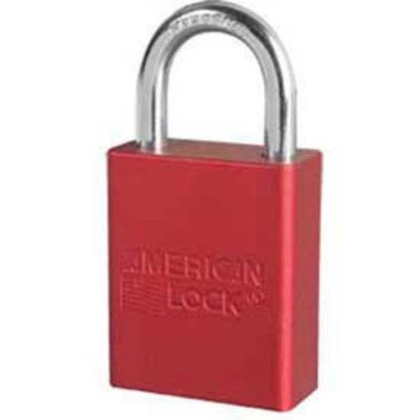 B709149 American Lock No. A1105RED Solid Aluminum Rectangular Padlock - Red