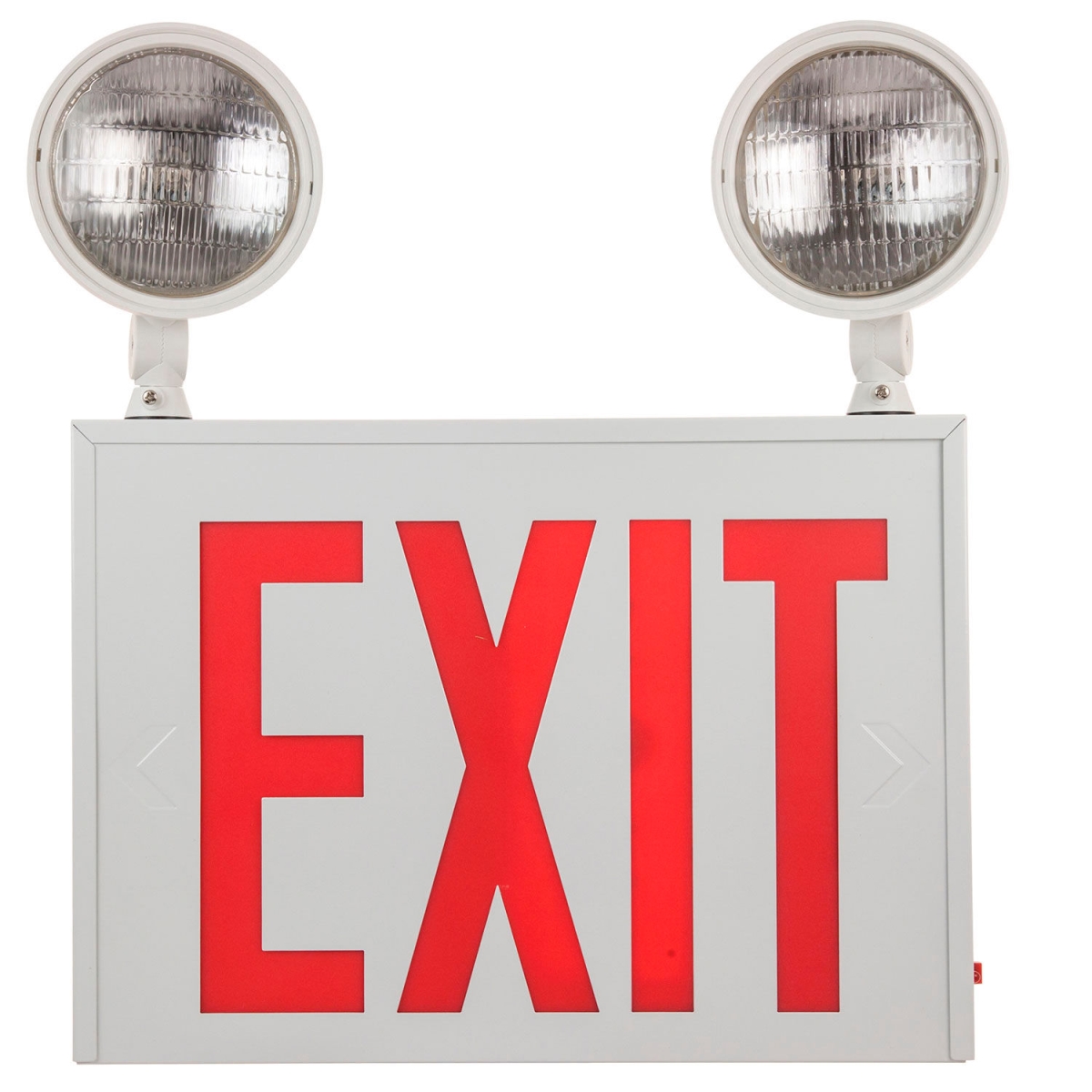 B3166520 Sunlite Combination LED Exit Sign - Wall Mount - 200 Lumens - 120-277V - White