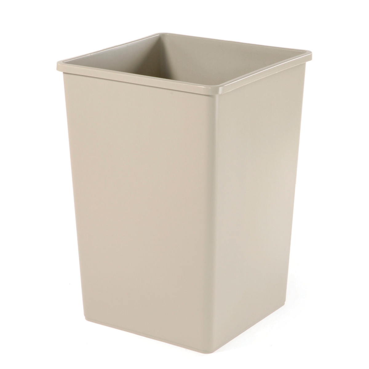 Rubbermaid Commercial Products 498515BG 35 gal Square Waste Receptacle - Beige