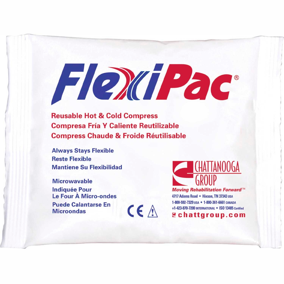 Flexi-PAC Reusable Hot & Cold Compress - White - 5 x 10 in. - Non-Toxic Gel