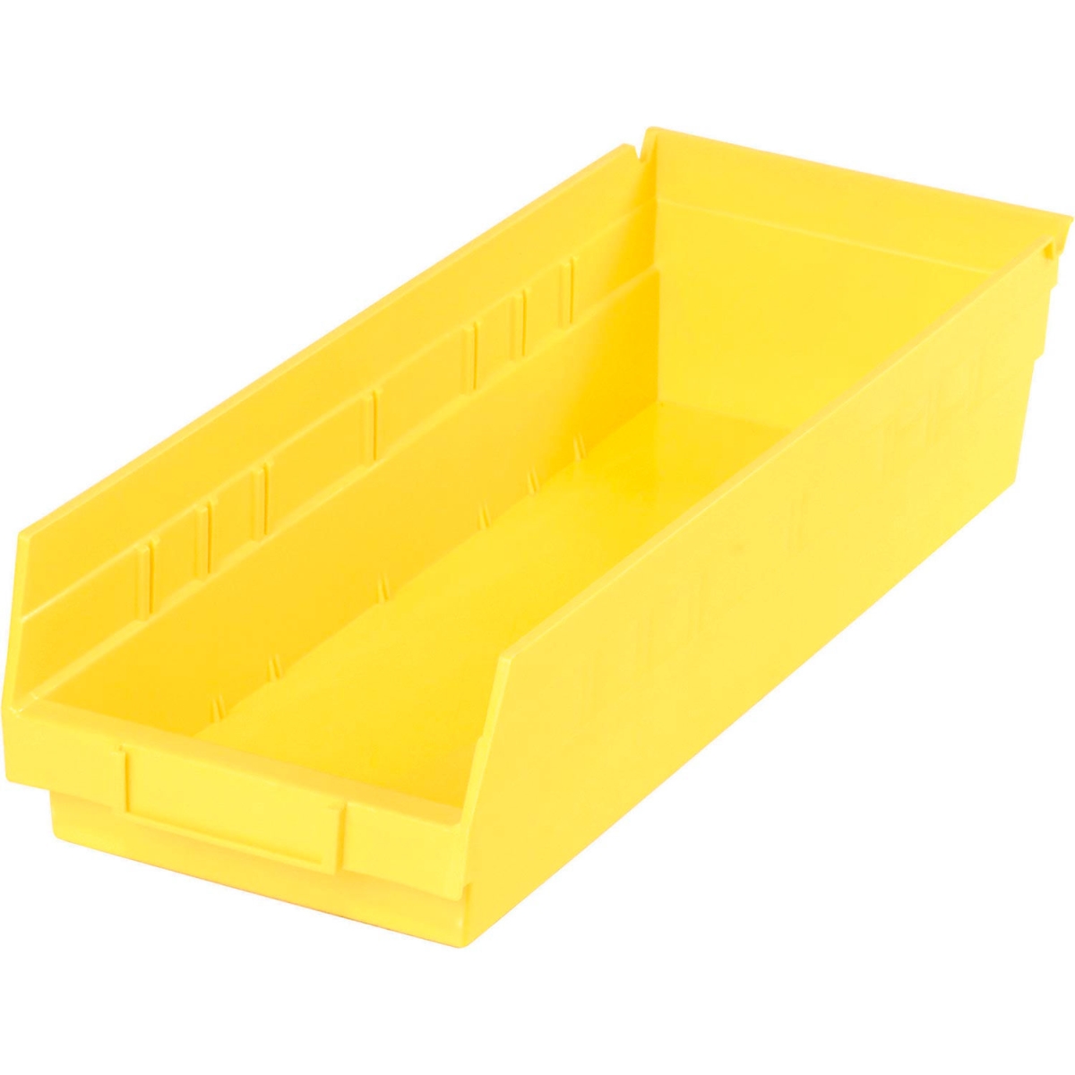 Global Industrial 184840YL Plastic Nesting Storage Shelf Bin - 6.625 x 17.875 x 4 in. - Yellow