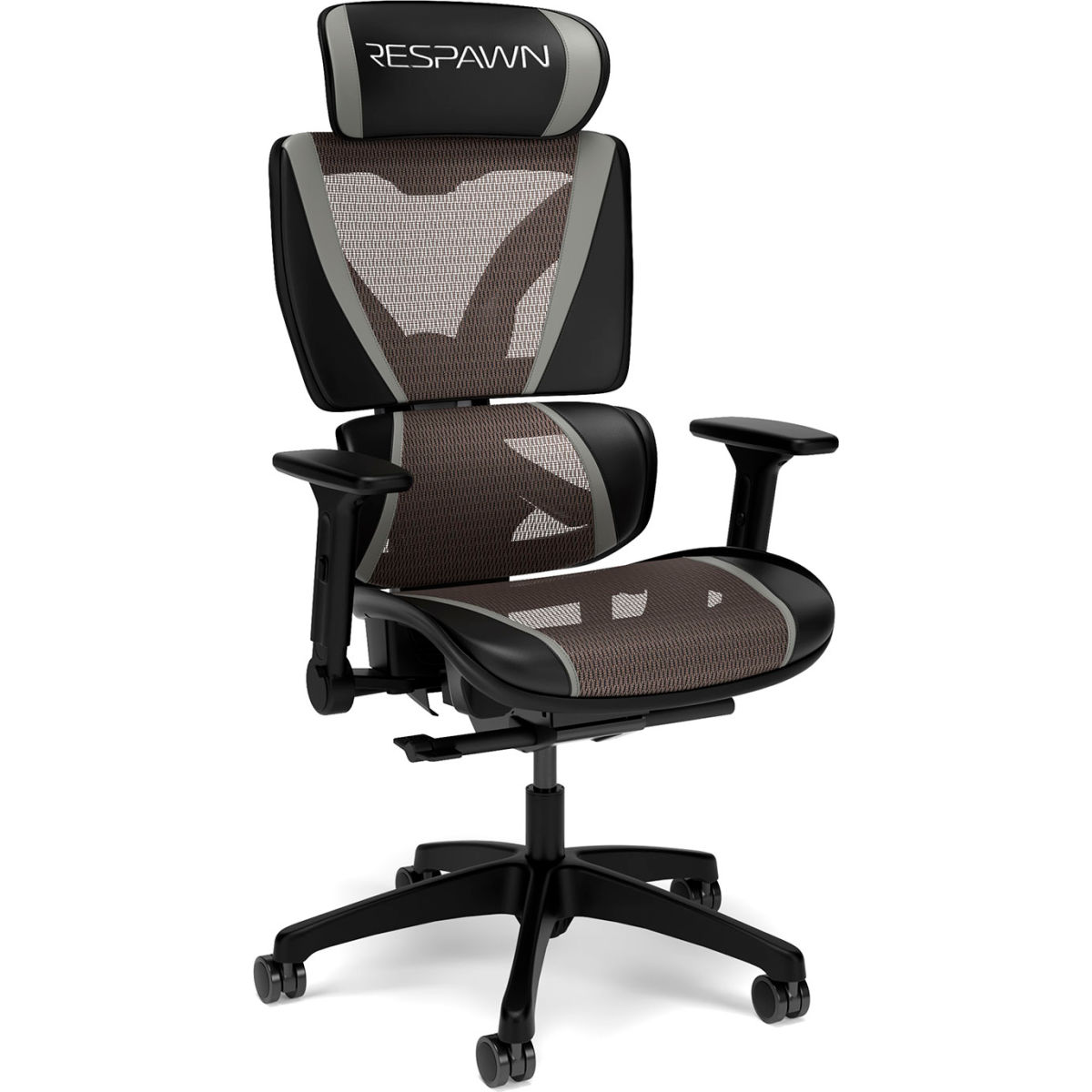 B3186446 SPECTER Ergonomic Mesh Office Chair High Back Home PC Computer Desk Gaming Chair - Gray & Black