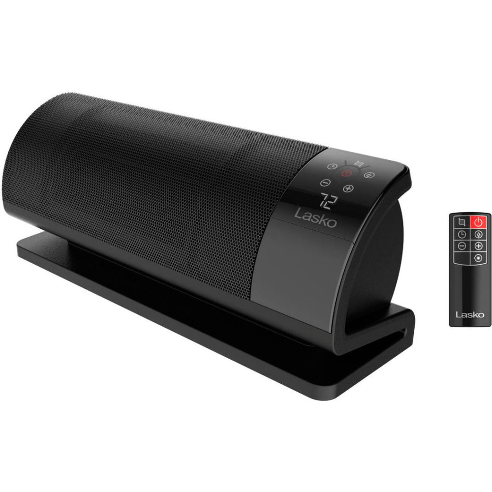 B3232982 Lasko Low Profile Baseboard Space Heater with Timer & Remote Control - 120V - 1500W - Black