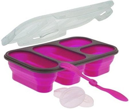Pp1lpp Compartment Collapsible Meal Kit - Pink