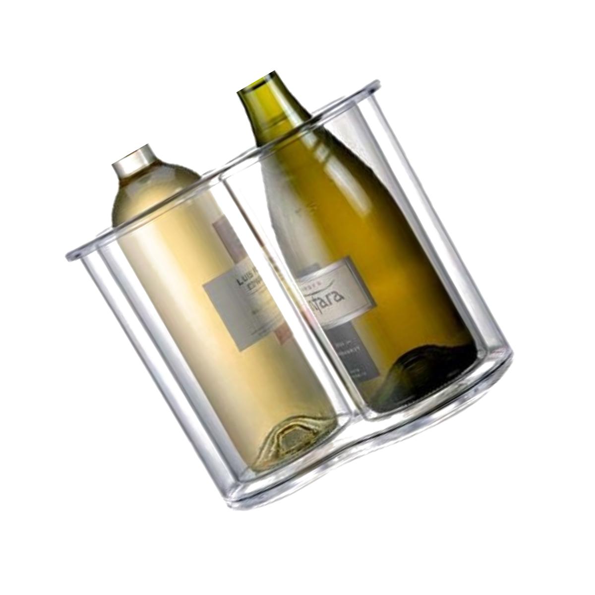 Picture of Prodyne A922 Twin-Chill 2 Bottle Icelesss Wine Cooler - Clear