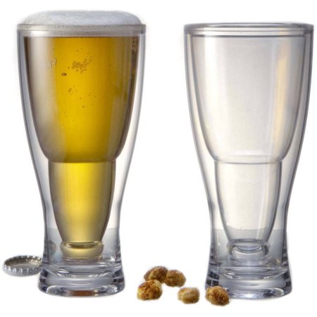 Bg2 Hopsy-turvy Upside Down Beer Glass, Pack Of 2