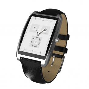 K1ms Metallic Silver Triton Smart Watch