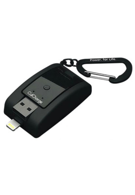 CPB1000L Culcharge 3 in 1 Key Chain-Power Bank Charge & Data Cable, Black