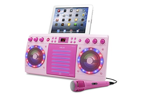UPC 846933000171 product image for Akai KS303PBT Bluetooth CD & G Karaoke System Pink | upcitemdb.com