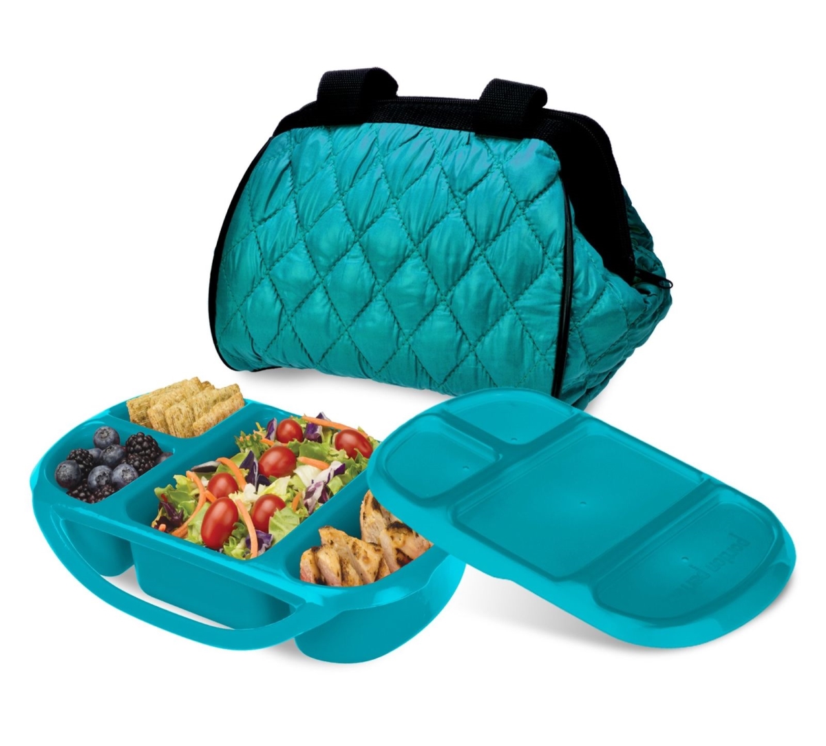 Pp1pbst Portion Perfect Puffer Bag Set, Turqoise
