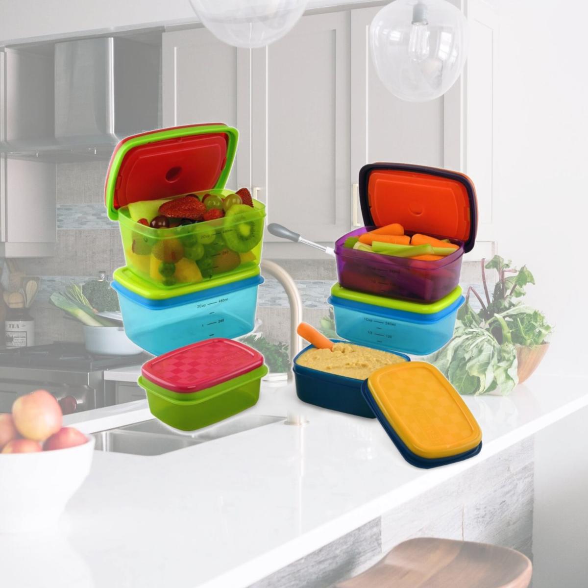 Picture of Medport 857KFF Fit & Fresh Kids Value Lunch Container Set - 14 Piece