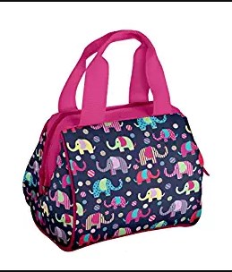 Fit Fresh Riley Insulated Lunch Bag - Navy Elephant