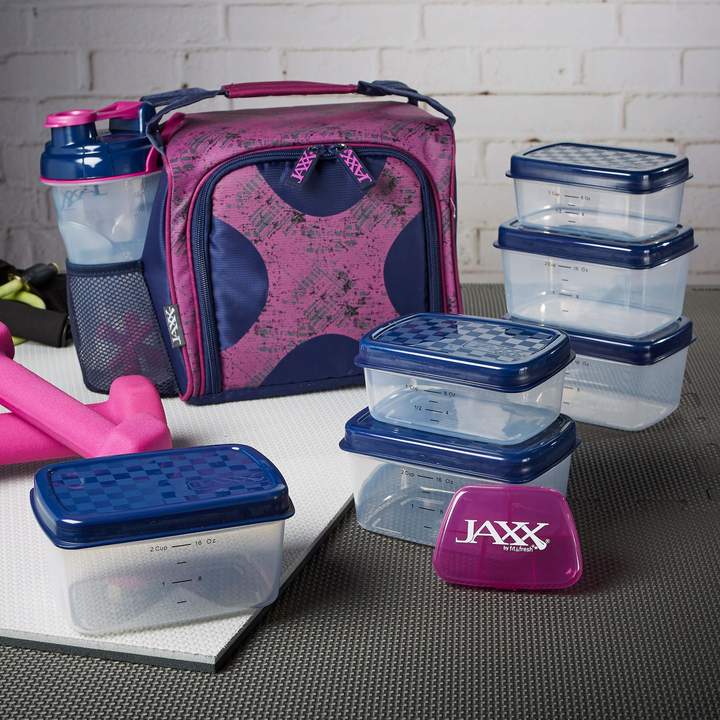 UPC 700522189862 product image for Fit & Fresh 7086FFJX1648 Jaxx Fitpak Meal Preparation Bag Navy & Purple | upcitemdb.com