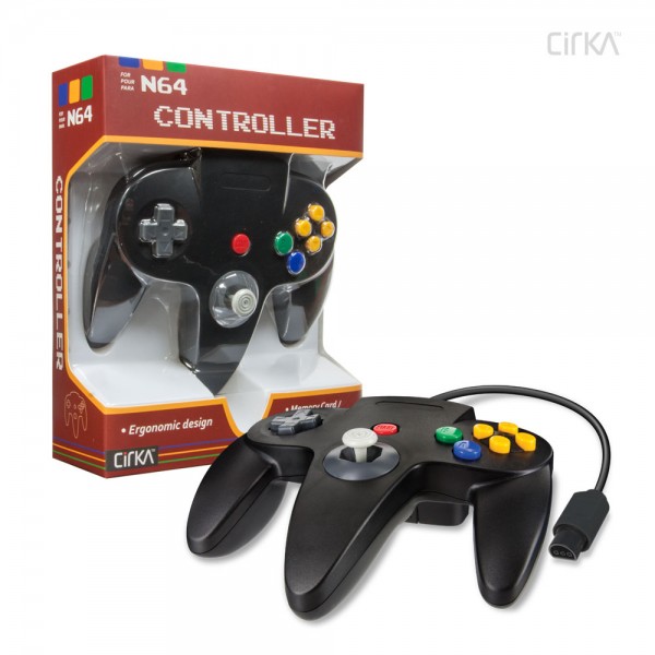 M05786-bk Cirka Wired N64 Controller - Black