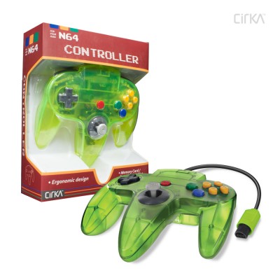 M05786-cy Cirka Controller For N64 - Cyanine & Jungle