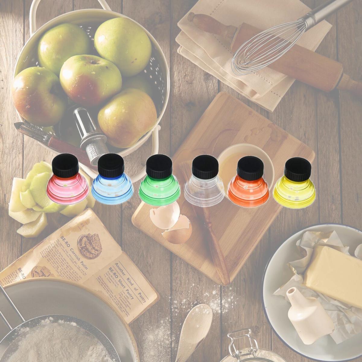 Picture of Jobar JB7514 Handy Gourmet Small Fresh Top Caps - Multi Color