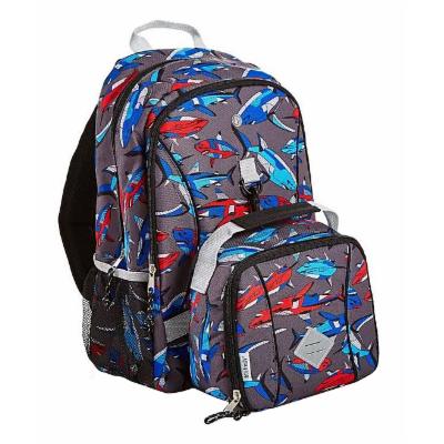 2733kffawb2021 Shark Bite Kids Backpack With Matching Lunch Bag