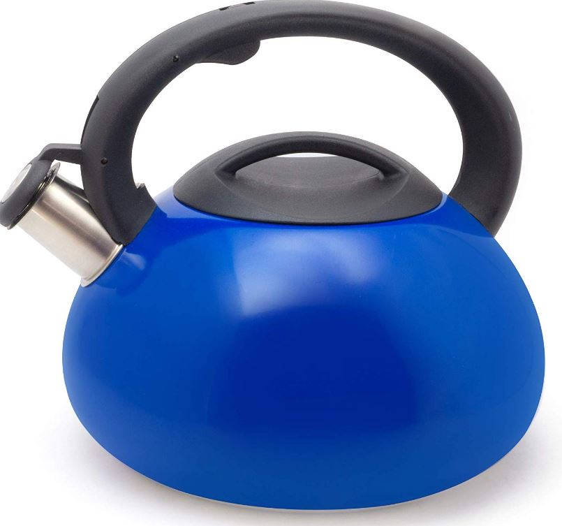Cookpro 426cb 3 Qt. Excel Stainless Steel Whistling Tea Kettle, Cobalt Blue