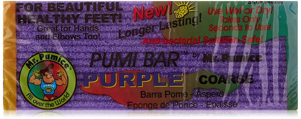 Pb700-12 Mr Pumice Pumi Bar With Course Side Has Ridges, Purple