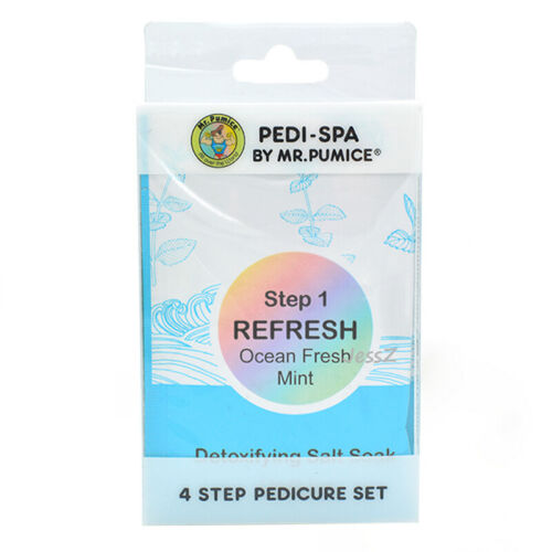 Pb-ps-0fm Mr Pumice Pedi Spa Ocean Fresh Mint Pedicure Set