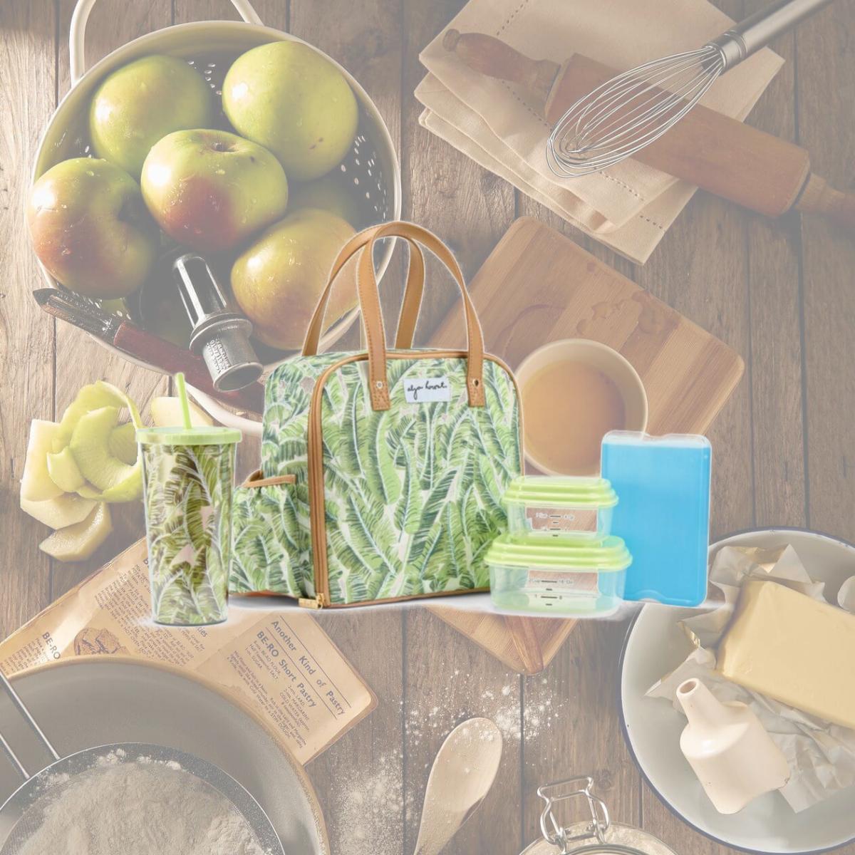 Picture of Fit & Fresh 2950ALJSC3034 Artist Collection Deluxe Lunch Kit, Green
