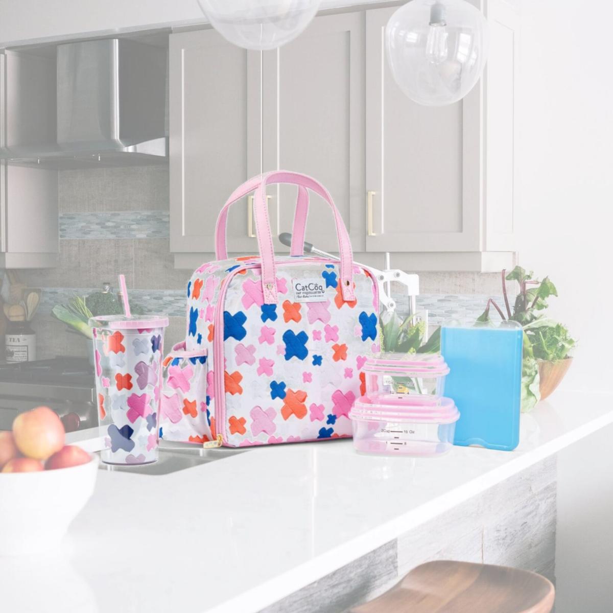 Picture of Fit & Fresh 2950CATSC3030 Artist Collection Deluxe Lunch Kit, Multi Color Xs