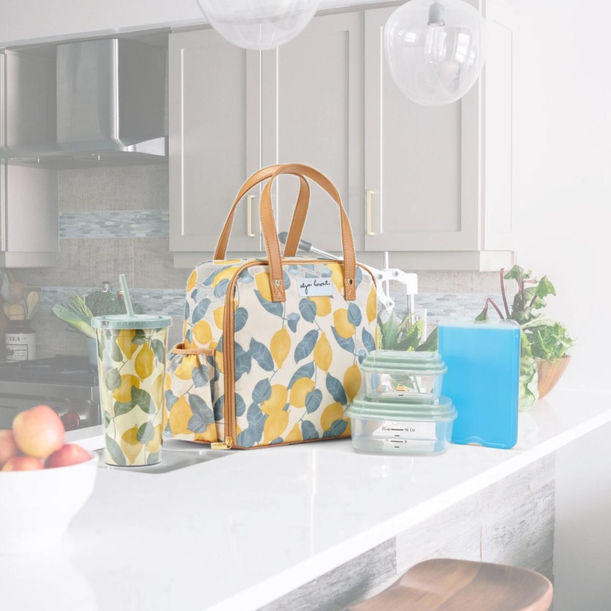 Picture of Fit & Fresh 2950ETVSC2863 Artist Collection Deluxe Lunch Kit, Teal