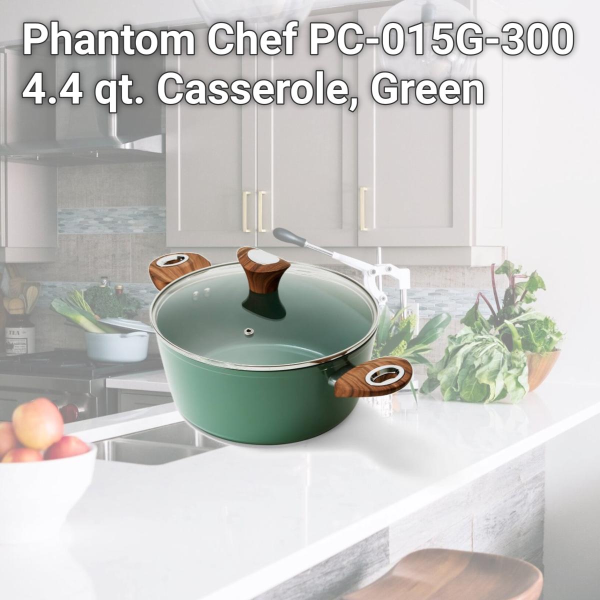 Picture of Phantom Chef PC-015G-300 4.4 qt. Casserole, Green
