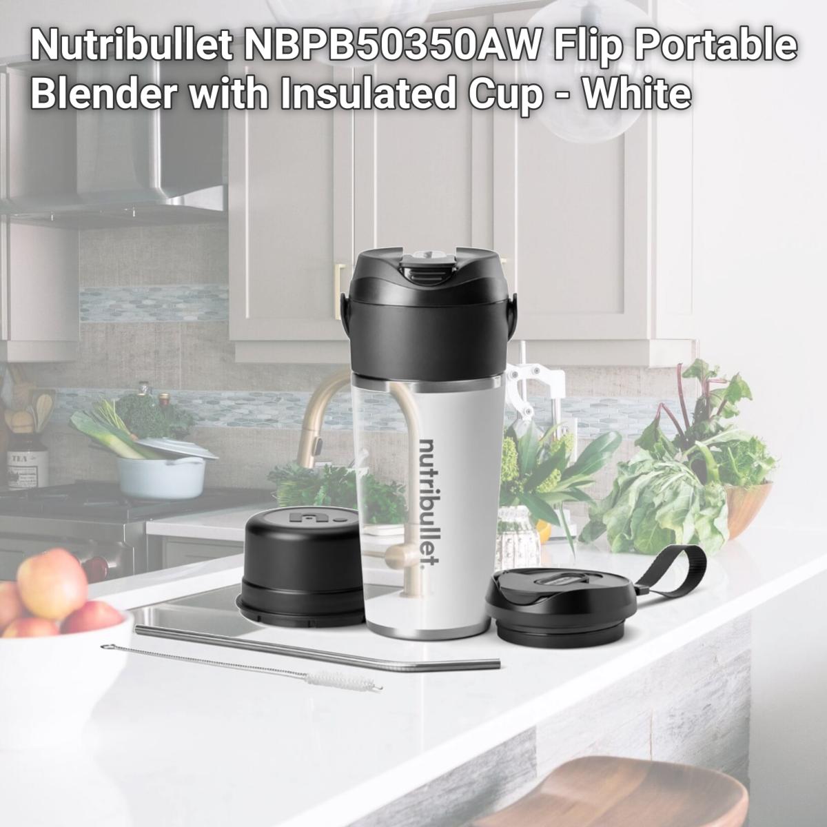 Picture of Nutribullet NBPB50350AW Flip Portable Blender with Insulated Cup - White