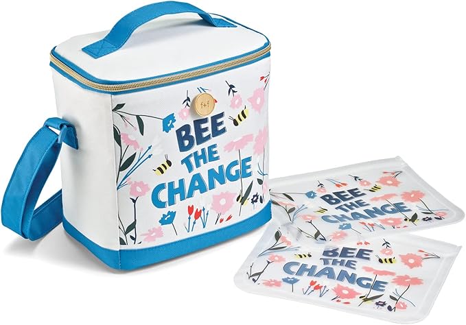 UPC 700522252634 product image for 2848KFFSC3075 Insulated Lunch Box with 2 Reusable Snack Bags - Bee The Change | upcitemdb.com