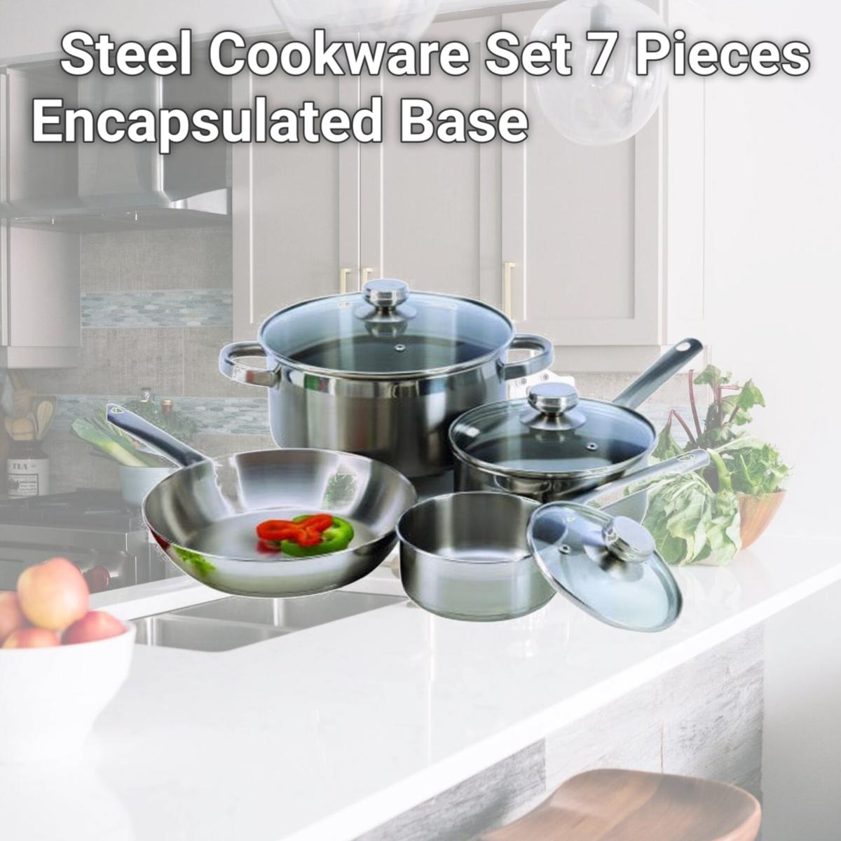 Picture of Cookpro PRO503 Steel Cookware Set 7 Pieces Encapsulated Base
