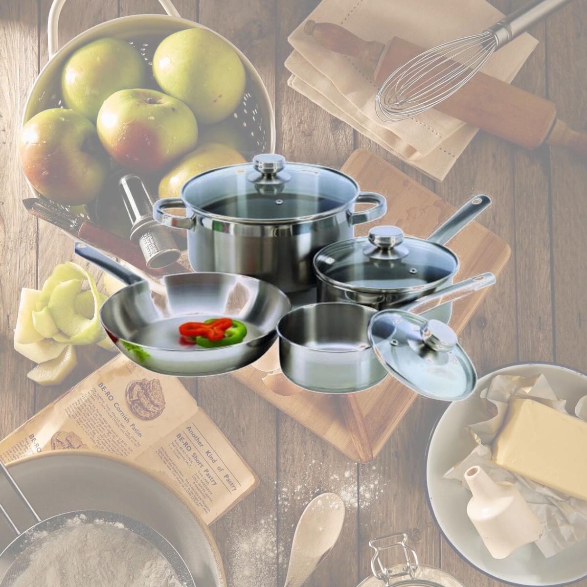 Picture of Cookpro PRO503 Steel Cookware Set 7 Pieces Encapsulated Base