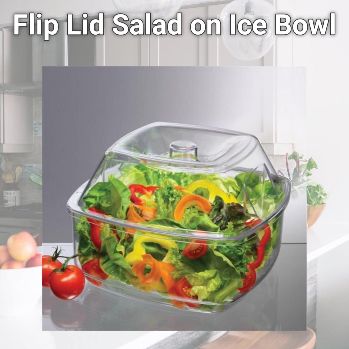 Picture of Prodyne SB10 Flip Lid Salad on Ice Bowl
