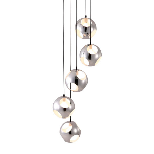 Home Roots Lighting 249368 68 X 23.6 X 23.6 In. Chrome Shower Ceiling Lamp