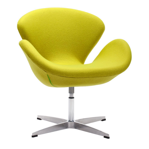 Home Roots Furniture 249122 30 X 28 X 26.8 In. Polyblend Stainless Steel Arm Chair - Pistachio Green