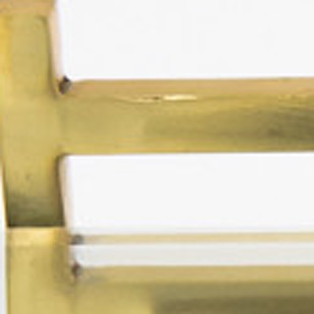 Picture of HomeRoots 517521 16 in. Mirror & Gold Rectangular Glass Vanity Tray