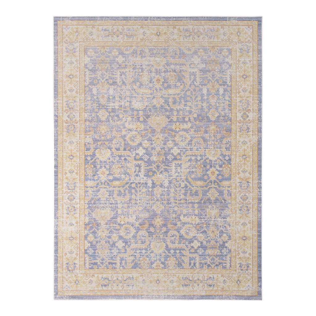 UPC 722985611414 product image for 2 x 3 ft. Oriental Power Loom Distressed Rectangle Area Rug, Purple & Ivory | upcitemdb.com