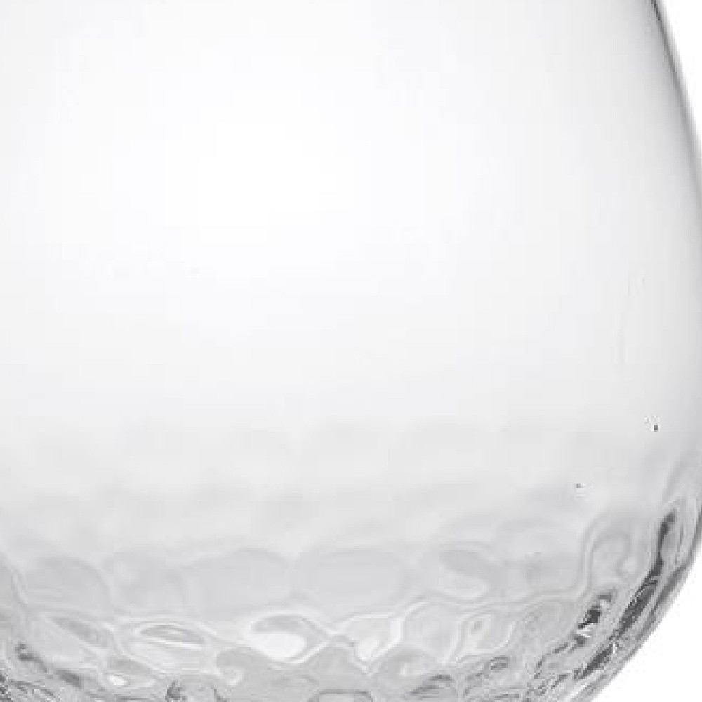 Picture of HomeRoots 521137 Dimpled Tritan Plastic Balloon or Round Bowl Stemmed All Purpose Wine Glasses, Clear - Set of 4