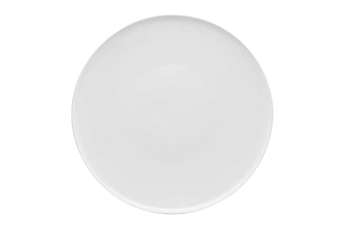 Picture of HomeRoots 483483 Round Coupe Porcelain Service for Six Dinner Plate Set, White - 6 Piece