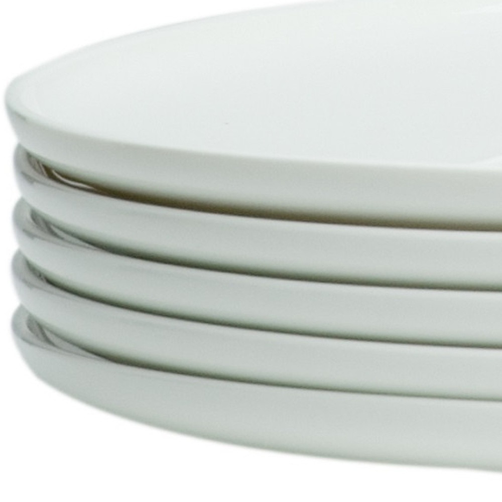 Picture of HomeRoots 483483 Round Coupe Porcelain Service for Six Dinner Plate Set, White - 6 Piece